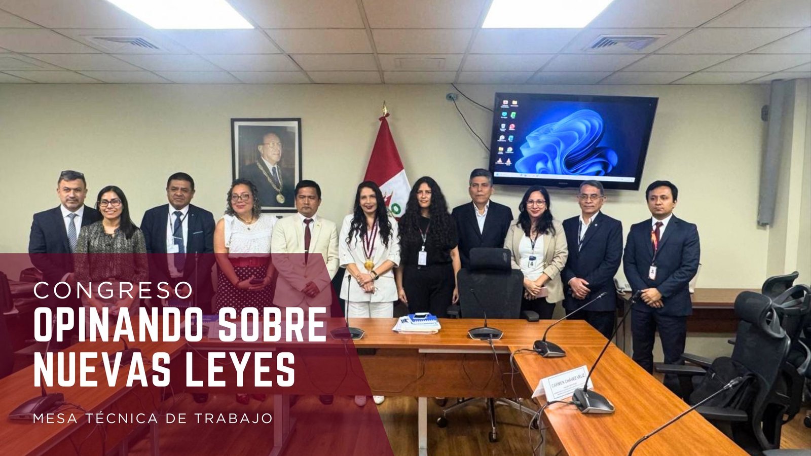 Congreso: opinando sobre nuevas leyes, mesa técnica de trabajo