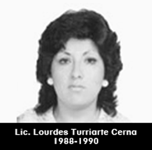Lic. Lourdes Turriarte Cerna, decana del CNP (1988-1990)