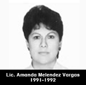 Lic. Amanda Melendez Vargas, decana del CNP (1991-1992)