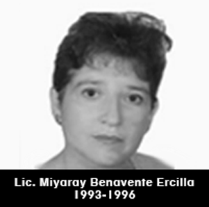 Lic. Miyaray Benavente Ercilla, decana del CNP (1993-1996)