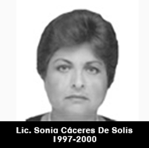 Lic. Sonia Cáceres De Solis, decana del CNP (1997-2000)