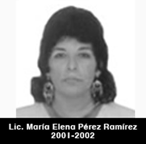 Lic. María Elena Pérez Ramírez, decana del CNP (2001-2002)